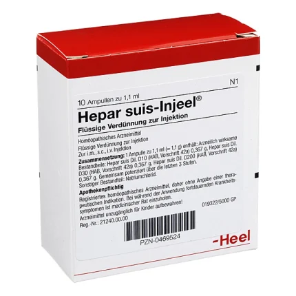 HEPAR SUIS INJEEL AMPOLLA X 1.1 ML