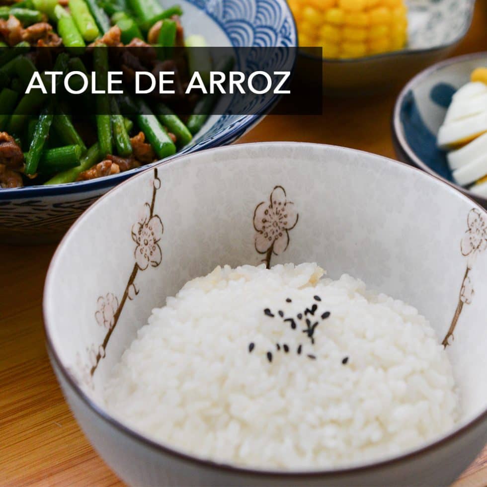 Receta de atole arroz