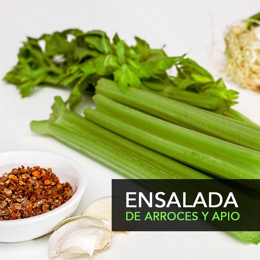 ensalada arroces Y apio