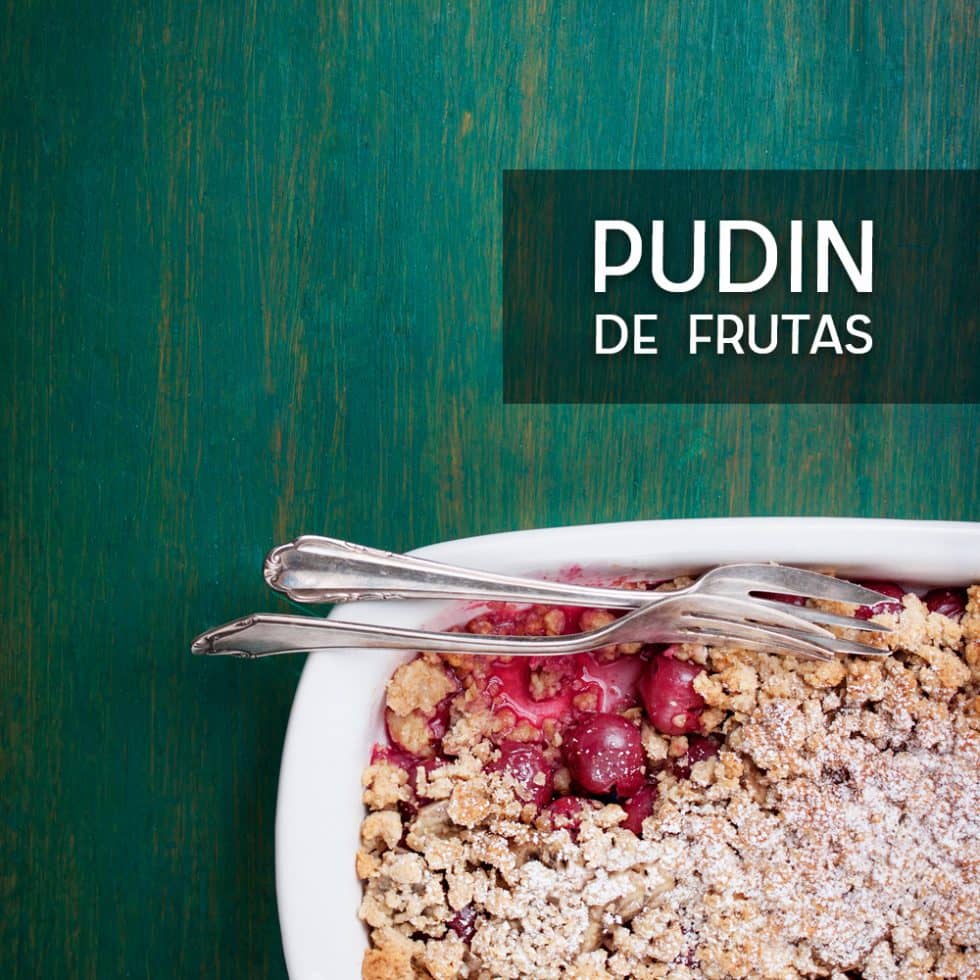 pudin frutas